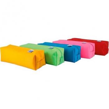 Oxford kangoo kids estuche portatodo cuadrado grande poliéster colores surtidos