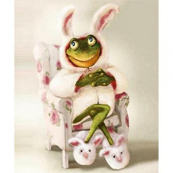 Décoration Maison 5D Grenouille Lapin