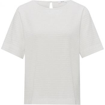OPUS T-Shirt Serke creme mit Strukturmuster Größe 44