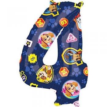 Kindergeburtstags‑Ballons: Paw Patrol XXL, Pack von 4