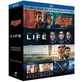 Meilleur de la Science-Fiction-Coffret : Blade Runner 2049 + Life : Origine inconnue + Premier Contact + Passengers [Blu-Ray]