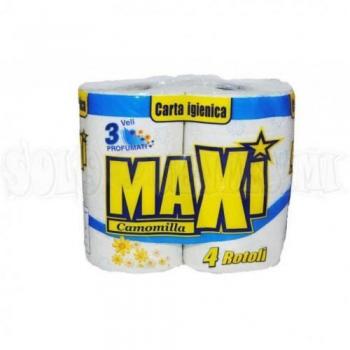 Carta igienica Maxi Camomilla 3 veli (4 rotoli)