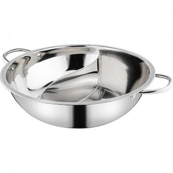 2 Handle Cooking Pot Stainless Steel Twin Divided