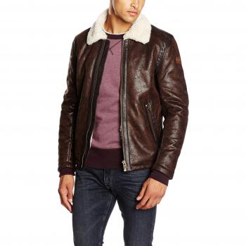 Wrangler Herren The Aviator Jacke, Braun (Brown Mud), L
