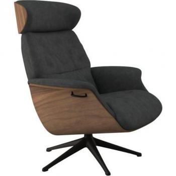 FLEXLUX TV-Fernsehsessel Volden, elegantes Design in elephant grau