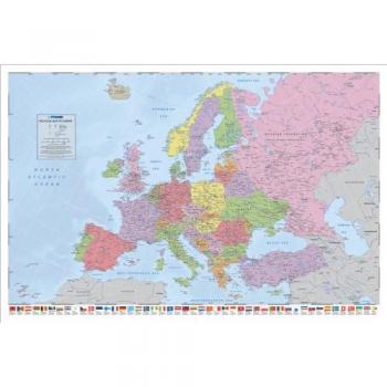 Carte politique de l'Europe (drapeaux) 61 x 91,5 cm Maxi Poster