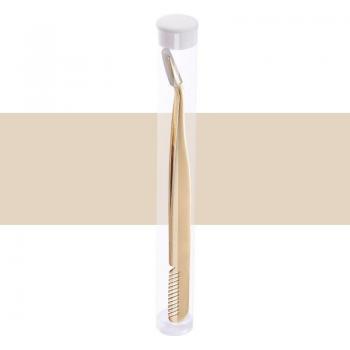 Eyelash Extension Tweezers with Comb