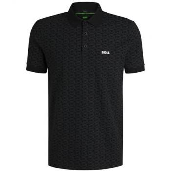 Hugo Boss Classic Polo – Black, Medium, Ribbed Edge Cotton