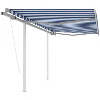 Portable Automatic Shade Cover 3.5x2.5 m – Blue & White