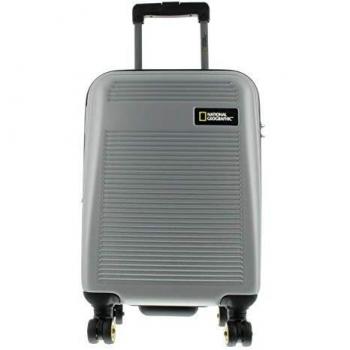 Valise rigide National Geographic Aerodrome 54 cm avec TSA intégré argenté