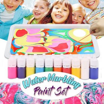 Peinture marbrée DIY