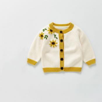 Pull Tricot Floral Enfant