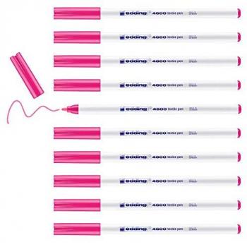 Edding Textilmarker 1 mm – Neonrosa, Rundspitze