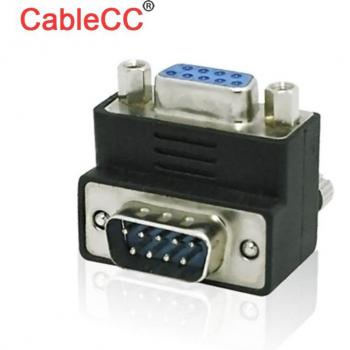 Adaptateur D-sub 9PIN mâle femelle à angle droit