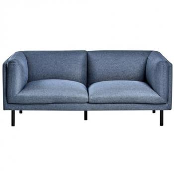 Dark Azure Metal Leg Lounge