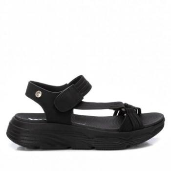 XTI Sandalia Negra 144101–1, 1‑3 cm, Velcro