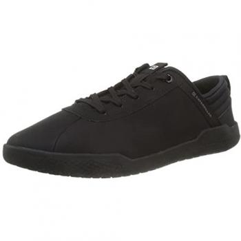Footwear Masculin Cat Code Hex : Baskets Plates Suèdre Noires (Taille 42)
