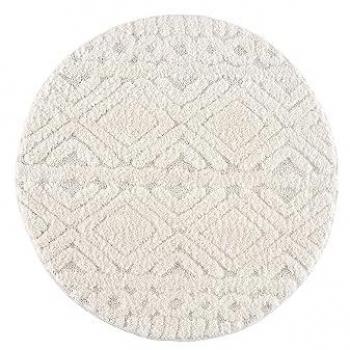 Carpet City Boho-Teppich »Focus 3382«, rund, 20 mm Höhe, besonders weich, Hoch-Tief-Struktur für Wohnzimmer
