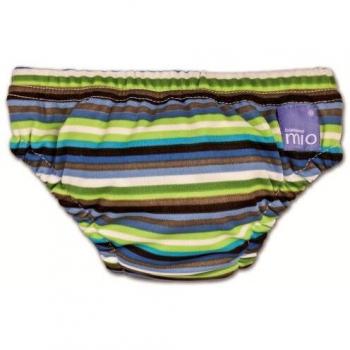 Bambinomio Strandwindel Small – Braun mit feinen Streifen