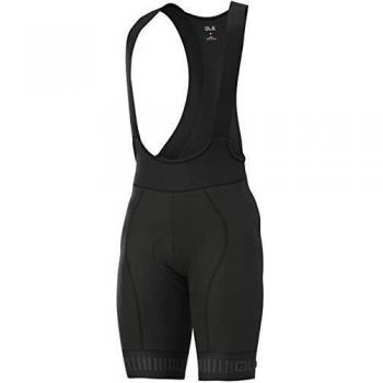 3XL Ale Strada Men's Bib Shorts – Black with Charcoal Accents