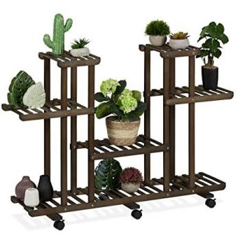 RuedaPlantas Relaxdays Estante Portamacetas 6 Niveles