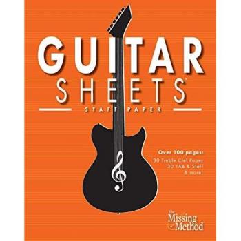 Triola Guitar Sheets: Blank Treble Clef, TAB & Staff Paper