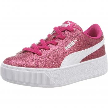 Puma Vikky Platform Glitz AC PS Sneaker für Mädchen, Pink, 35 EU