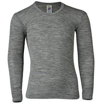 Camisa Engel Manga Larga Color Gris Melange Infantil