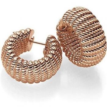Damen-Creolen 25 × 11,5 mm in Rotgold (585)