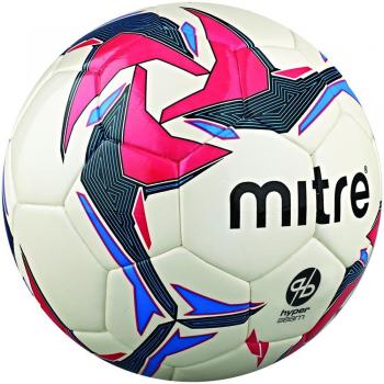 Mitre Pro Futsal Indoor Ball, Size 4, White/Pink/Black