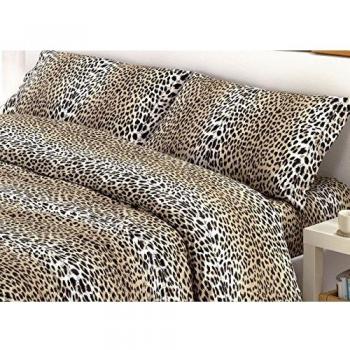 Copripiumino Sacco Piumone con Disegno Animalier Maculato in 100% Cotone, Matrimonialecolore Maculato