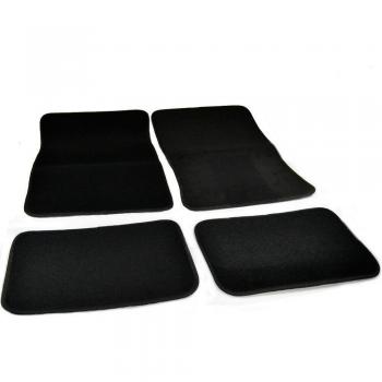 Protezione Interna Auto: Tappetini 4x Moquette Nera Antiscivolo