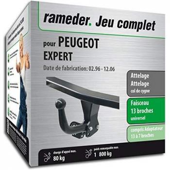 Rameder Peugeot Expert Attelage démontable et faisceau 13 broches