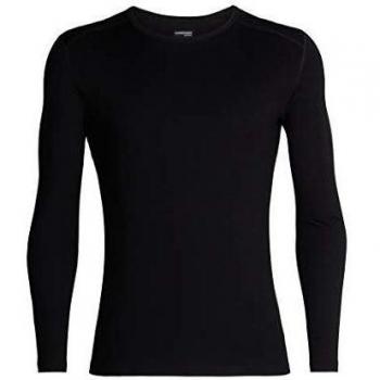 Icebreaker 260 Tech Merino Long Sleeve Base Layer Top, Black, Size S