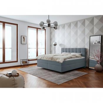 Aqua Webstoff Boxspring “Aida” Schlaraffia – 160 × 200 cm, H2 + H3, 7‑Zonen Tonnentaschenkern, inkl. GELTEX