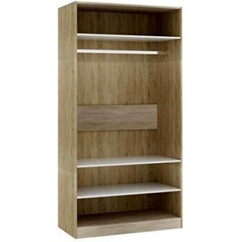 Placard Modulable VidaXL Blanc & Chêne Sonoma 100x50x200 cm