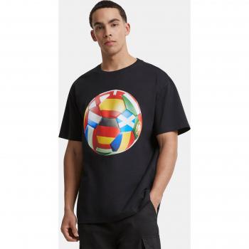 T-shirt à Manches Courtes Football's Coming Home Europe Tour Noir