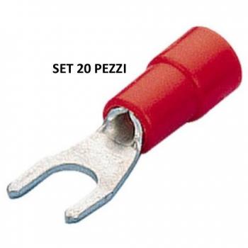 B.M. S.R.L. Capicorda Per Conduttori In Rame Pvc Da Forcella 1,5 F 3,5 Conf. Da 100pz