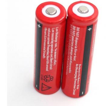 Original 18650 3.7V Rechargeable Battery (2 pcs) for Flashlight Use