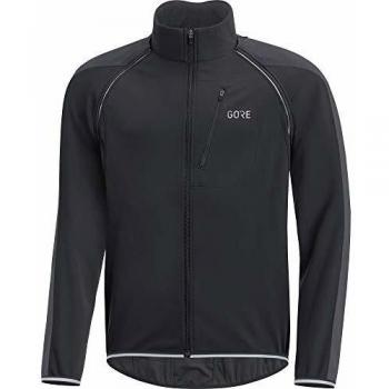 Herrenwindjacke GORE Wear C3 Zip‑Off in Schwarz/Grau (L)