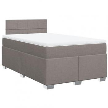 Sommier Latté VidaXL 120x190 – Matelas Taupe Tissu