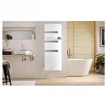 Radiateur seche-serviettes serenis mat gauche 750w blanc carat