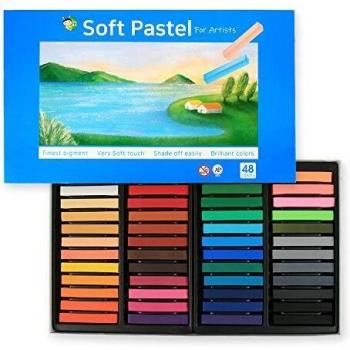 Soft Chalk Pastels, 48 Assorted Colors