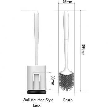 Toilet Cleaning and Storage Set: Brush, Paper Holder, Trash Can & Accessories