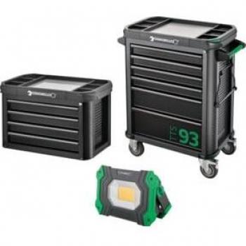 Stahlwille 93/6 A Werkstattwagen – TOP Box, Arbeitsstrahler & TTS