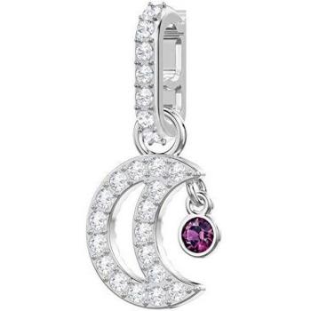 Charm Luna Swarovski 5429774 Remix Collection Bianco Placcatura Rodio