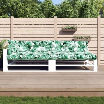 5 PCS Leaf Pattern Fabric Pallet Cushion Set by vidaXL