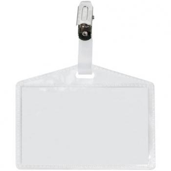 SEI ROTA Portanome Pass 3P con Clip in Metallo e con Cartoncino, 9.5 x 6 cm, 10 pezzi