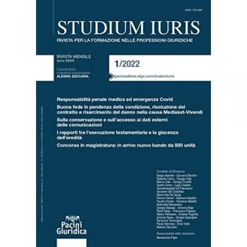 Studium iuris. Rivista per la formazione nelle professioni giuridiche (2022). Vol. 1