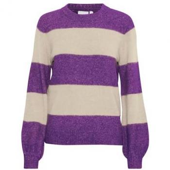 IHEDEN LS5 Damen‑Strickjacke in Lila – 20119281